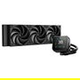 Deepcool Spartacus 360 LCD Kit de Refrigeración Líquida AIO para CPU, Radiador de 360mm (3x Ventiladores de 120mm), Pantalla TFT 3.4", Negro
