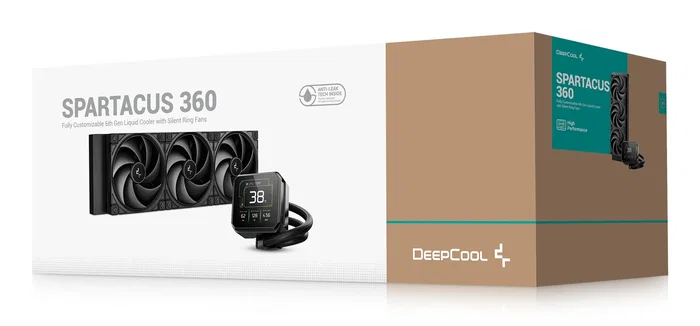 Deepcool Spartacus 360 con pantalla TFT de 3.4 pulgadas Negro