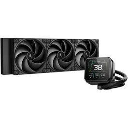 Deepcool Spartacus 360 - Refrigeración líquida AIO 360 mm, bomba 6ª gen, pantalla IPS 3,4" - Negro