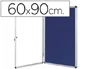 Q-connect Vitrina de Anuncios Mural Pequeña Fieltro Azul con Puerta y Cerradura 72x98 cm