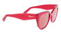 Ferragamo SF1061S-613 Gafas de sol con cristales rosa y montura roja