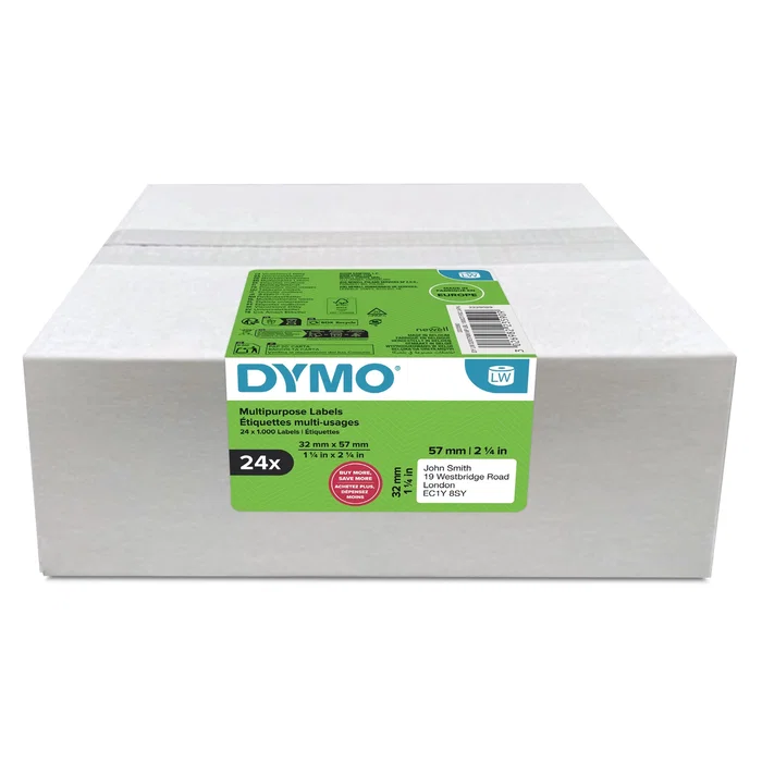Dymo Multipack de Etiquetas LabelWriter 32x57mm, 24 Rollos