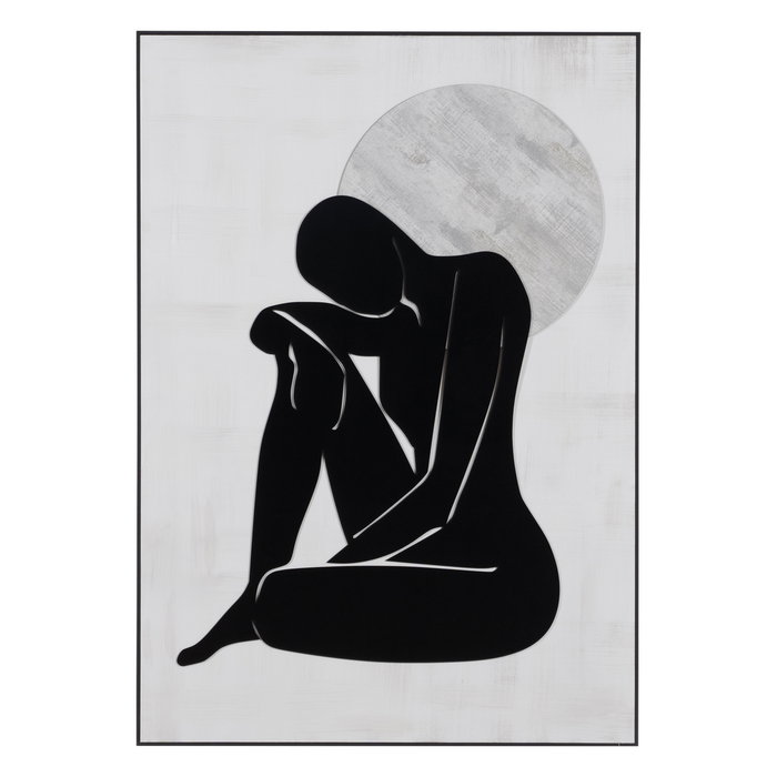 Cuadro Relieve 2/M Madera Decoración 70 X 100 cm (Set de 2)