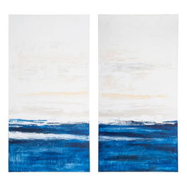 Pintura Abstracto 2/M Lienzo Decoración 90 X 180 cm (Set de 2)