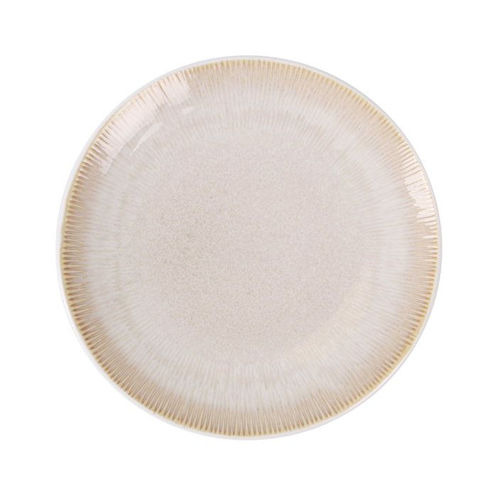 La Mediterranea Plato de Postre Calobra Crema ø21,3cm