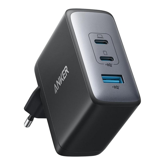 Anker 736 Nano II 100W Cargador de Pared con 2 Puertos USB-C y 1 USB-A, Negro