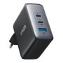 Anker 736 Nano II 100W Cargador de Pared con 2 Puertos USB-C y 1 USB-A, Negro