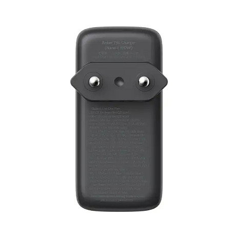 Anker 736 Nano II 100W Cargador de Pared con 2 Puertos USB-C y 1 USB-A, Negro