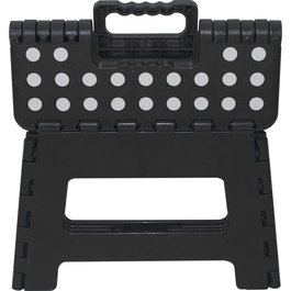 Marbueno Taburete Plegable Escalón de Plástico Color Negro 31,5x25x22 cm Cocina, Baño MARBUENO SUMMER 10533N