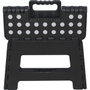 Marbueno Taburete Plegable de Plástico Negro 31,5x25x22 cm