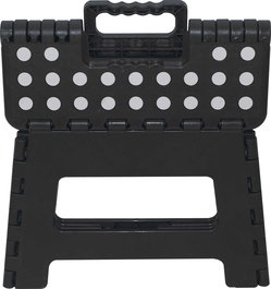 Marbueno Taburete Plegable Escalón de Plástico Color Negro 31,5x25x22 cm Cocina, Baño MARBUENO SUMMER 10533N