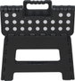 Marbueno Taburete Plegable de Plástico Negro 31,5x25x22 cm