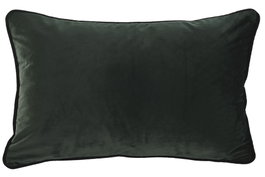 DKD Home Decor Cojín de Terciopelo Verde 50x15x30 cm