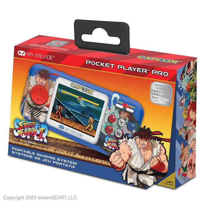 My Arcade Pocket Player PRO - Super Street Fighter II - Juego Retrogaming - Pantalla Alta Resolución 7 cm