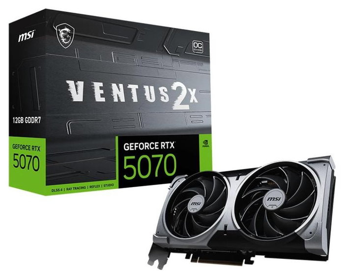 MSI GeForce RTX 5070 12G VENTUS 2X OC 12 GB GDDR7