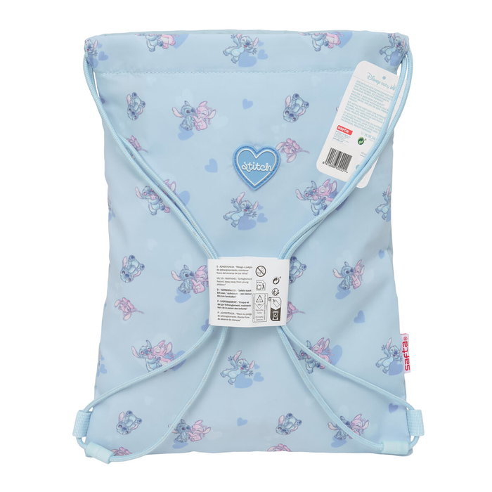 Bolsa Mochila con Cuerdas Lilo & Stitch Azul 26 x 34 x 1 cm