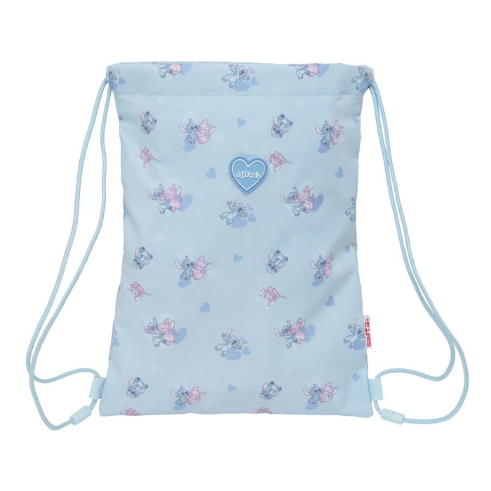 Bolsa Mochila con Cuerdas Lilo & Stitch Azul 26 x 34 x 1 cm