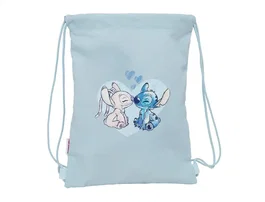 Bolsa Mochila con Cuerdas Lilo & Stitch Azul 26 x 34 x 1 cm