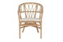 DKD Home Decor Silla Balines 56 x 77 x 50 cm (2 Unidades) Ratán Natural Blanco Roto