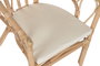 DKD Home Decor Silla Balines 56 x 77 x 50 cm (2 Unidades) Ratán Natural Blanco Roto