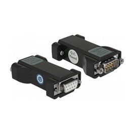 DeLOCK 87687 Convertidor RS-232 DB9 Hembra a TTL / CMOS 5 V DB9 Macho con Protección ESD