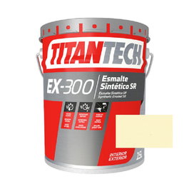 TITAN Esmalte Sin Plomo EX300 Color Crema RAL 1015 Envase de 15 Litros