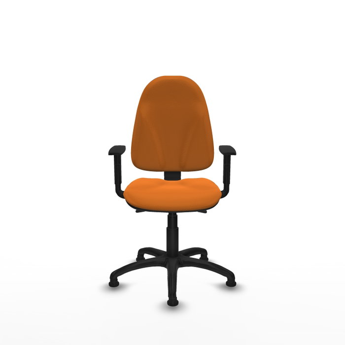 PIQUERAS Y CRESPO Silla de oficina Algarra Naranja con mecanismo Asincro