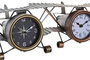 DKD Home Decor Reloj de Sobremesa Hierro Avión Surtido de 2 Unidades