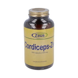ZEUS Cordiceps-Ze 180Cap. Suplemento Alimenticio para Energía y Resistencia al Estrés con Vitamina C