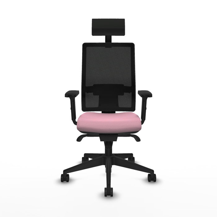 PIQUERAS Y CRESPO Silla de oficina Horna Rosa y Negro con Mecanismo Sincro PIQUERAS Y CRESPO Silla de oficina Horna Rosa y Negro con Mecanismo Sincro