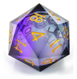 Glassstaff CritStones Liquid Core Dado D20 Twilight Ether 5 cm