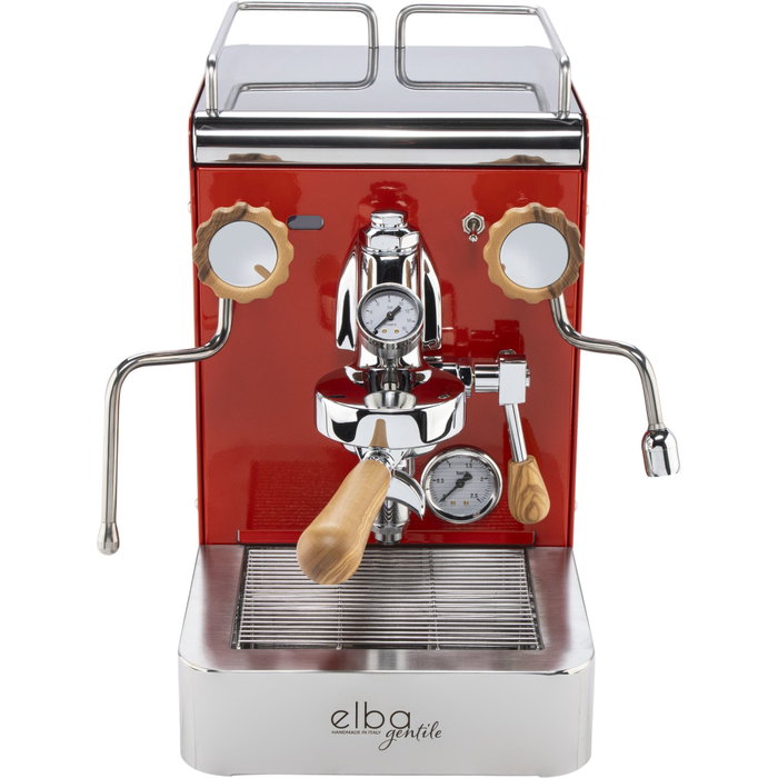 Elba Máquina de café espresso Gentile RAL3020 rojo tráfico Elba Máquina de café espresso Gentile RAL3020 rojo tráfico
