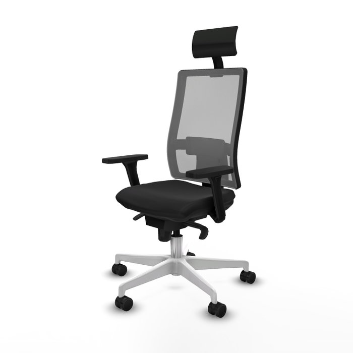 PIQUERAS Y CRESPO Silla de oficina Horna con mecanismo Sincro, Negro y Gris PIQUERAS Y CRESPO Silla de oficina Horna con mecanismo Sincro, Negro y Gris