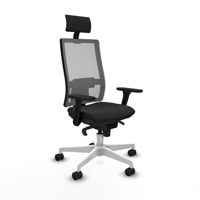PIQUERAS Y CRESPO Silla de oficina Horna con mecanismo Sincro, Negro y Gris PIQUERAS Y CRESPO Silla de oficina Horna con mecanismo Sincro, Negro y Gris