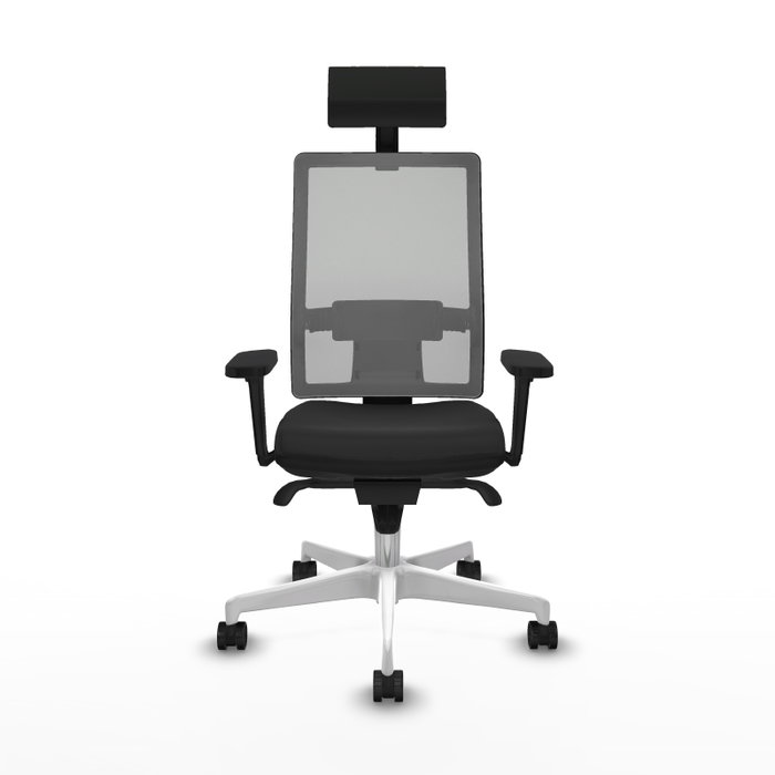 PIQUERAS Y CRESPO Silla de oficina Horna con mecanismo Sincro, Negro y Gris PIQUERAS Y CRESPO Silla de oficina Horna con mecanismo Sincro, Negro y Gris
