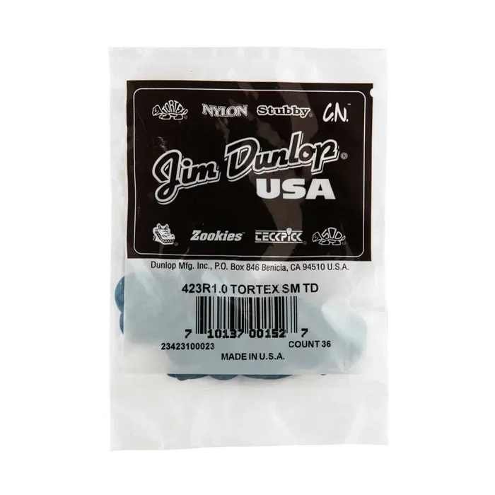 Dunlop Pack 36 Púas Tortex Small Teardrop 1.00 Mm