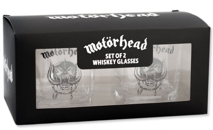 KKL Pack de 2 Vasos de Whiskey Motorhead con Licencia Oficial