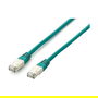 EQUIP 605649 Cable Patch Cat6A S/FTP LSZH RJ45 Macho a Macho Verde 20m