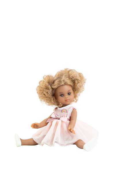 Paola Reina Muñeca Raquel 21 cm, Muñeca de PVC y Poliéster, Juguete para Niñas a Partir de 3 Años