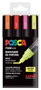 Uni-Ball Posca PC-5M Colores Fluorescentes Surtidos Estuche de 4
