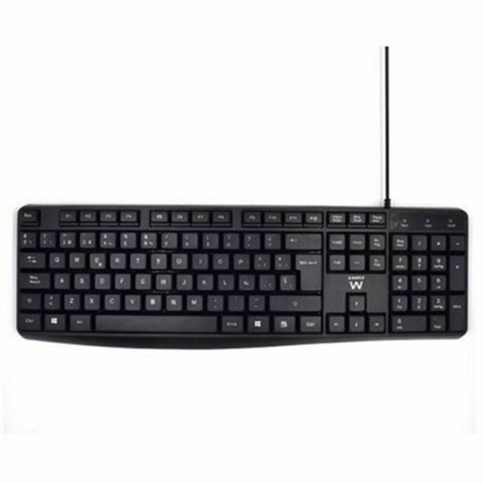 Ewent EW3001 Teclado Oficina USB QWERTY Español Negro