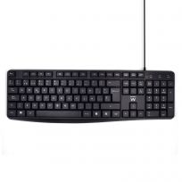 Ewent EW3001 - Teclado USB Silencioso para Oficina y Hogar con Layout QWERTY Español, 104 Teclas Incluyendo Teclado Numérico y Cable 1.35m
