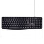 Ewent EW3001 - Teclado USB Silencioso para Oficina y Hogar con Layout QWERTY Español, 104 Teclas Incluyendo Teclado Numérico y Cable 1.35m