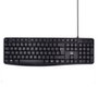 Ewent EW3001 Teclado USB QWERTY Español Negro, Silencioso para Hogar y Oficina, Diseño Resistente a Salpicaduras, Teclas Cómodas, Plug and Play