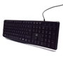 Ewent EW3001 Teclado USB QWERTY Español Negro, Silencioso para Hogar y Oficina, Diseño Resistente a Salpicaduras, Teclas Cómodas, Plug and Play