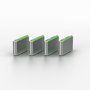 Lindy Bloqueador de Puertos USB Tipo C - Pack de 4 Bloqueadores, Verde