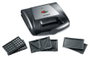 Severin SA 2968 Sandwichera con 3 Placas Intercambiables, Negro/Plata