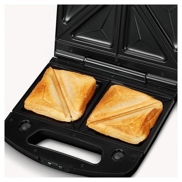 Severin SA 2968 Sandwichera con 3 Placas Intercambiables, Negro/Plata Severin SA 2968 Sandwichera con 3 Placas Intercambiables, Negro/Plata