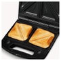 Severin SA 2968 Sandwichera con 3 Placas Intercambiables, Negro/Plata