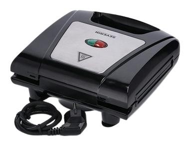 Severin SA 2968 Sandwichera con 3 Placas Intercambiables, Negro/Plata Severin SA 2968 Sandwichera con 3 Placas Intercambiables, Negro/Plata